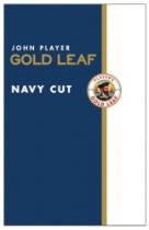 العلامة عبارة عن كلماتJOHN PLAYER بالأبيض ثم GOLD LEAF بالذهبي ثم NAVY CUT بالأبيض جميعهم باللغة الإنجليزية داخل مستطيل أزرق على يمينه خط ذهبي يليه مستطيل أبيض وفي وسطهم رسم لطوق نجاة أبيض اللون به خطين باللون الأزرق كُتب عليه من الأعلى كلمة PLAYER’S ومن الأسفل GOLD LEAF باللغة الإنجليزية باللون الأحمر بشكل منحني وبداخله رسم لوجه بحَار خلفه بحر فيه سفينتين