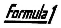 FORMULA 1 - trademark of the United Arab Emirates 037505