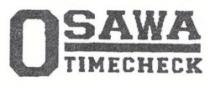 O OSAWA TIMECHECK - trademark of the United Arab Emirates 030759