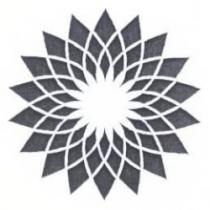 رسم هندسي زخرفي على شكل وردة