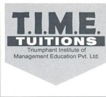 Pvt. Ltd Education Triumphant Institute of Management T.I.M.E TUITIONS