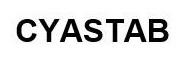 الكلمة CYASTAB مكتوبة بأحرف لاتينية