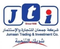 JTI Since 1958 Jumaan Trading & Investment Co. شركة جمعان للتجارة و الاستثمار شريك التنمية