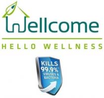 Wellcome HELLO WELLNESS KILLS 99.9% VIRUSES & BACTERIA