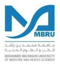 MBRU Mohammed Bin Rashid University Of Medicine and Health Sciences جامعة محمد بن راشد للطب والعلوم الصحية