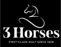 3 Horses FIRST- CLASS MALT SINCE 1628