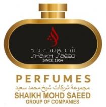 SHAIKH SAEED, شيخ سعيد, SINCE 1954, PERFUMES, مجموعة شركات شيخ محمد سعيد, SHAIKH MOHD. SAEED GROUP OF COMPANIES