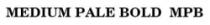 MEDIUM PALE BOLD MPB