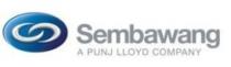 العلامة عبارة عن كلمة SEMBAWANG مكتوبة بالأحرف اللاتينية تحتها عبارةA PUNJ LLOYD COMPANY مكتوبة بالأحرف اللاتينية وعلى اليسار شكل بيضاوى