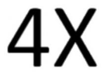 4X