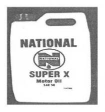 NATIONAL N NATIONAL SUPER X MOTOR OIL