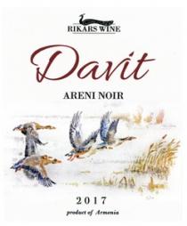 DAVIT RIKARS WINE ARENI NOIR 2017 PRODUCT OF ARMENIA