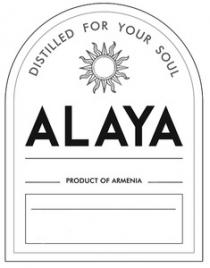 ALAYA DISTILLED FOR YOUR SOUL PRODUCT OF ARMENIA