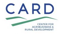 CARD CENTER FOR AGRIBUSINESS & RURAL DEVELOPMENT