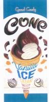 GRAND CANDY CONE VANILLA ICE CREAM WITH CHOCOLATE GLAZE