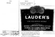 LAUDER'S FINE OLD SCOTCH WHISKY;HIGHEST AWARD GOLD MEDAL EDINBURGH |886;HIGHEST AWARD GOLD MEDAL PARIS |878;GOLD MEDAL CHICAGO |893