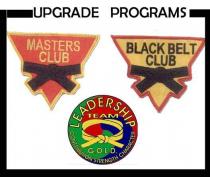 UPGRADE PROGRAMS MASTERS CLUB BLACK BELT CLUB LEADERSHIP TEAM G.O.L.D.;CONTRIBUTION STRENGTH CHARACTER