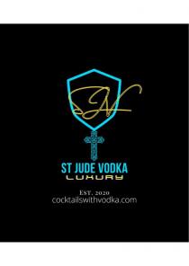 SJV ST JUDE VODKA LUXURY EST. 2020 COCKTAILSWITHVODKA.COM