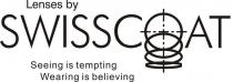 LENSES BY SWISSCOAT SEEING IS TEMPTING WEARING IS BELIEVING