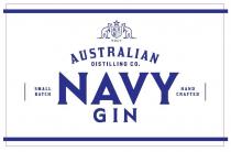 ADCO. AUSTRALIAN DISTILLING CO. NAVY GIN SMALL BATCH HAND CRAFTED