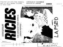 LIVELIEST;OVEN POPPED;RICIES;SANITARIUM