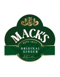 MCW MACK'S ESTD 1877 ORIGINAL GINGER SAMUEL MCWILLIAM
