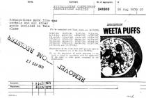 SANITARIUM;WEETA PUFFS