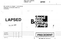 DEAD SEA BROMINE GROUP;BR