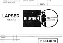 BILSTEIN;GAS PRESSURE SHOCK ABSORBER
