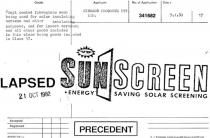 ENERGY SAVING SOLAR SCREENING;SCREEN;SUN SCREEN