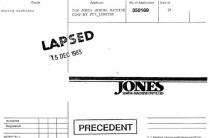 JONES;SEWING MACHINE CO