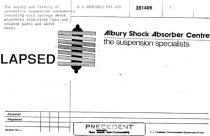 ALBURY SHOCK ABSORBER CENTRE;SUSPENSION SPECIALISTS