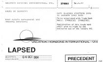VHI;VACATION HORIZONS INTERNATIONAL
