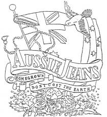 AUSSIE JEANS;HOMEGROWN DON'T COST THE EARTH