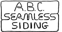SEAMLESS SIDING;A.B.C.