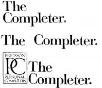 THE COMPLETER;ERICSSON PC PERSONAL COMPUTERS THE COMPLETER;THE COMPLETER