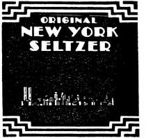 ORIGINAL NEW YORK SELTZER