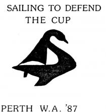 SAILING TO DEFEND THE CUP PERTH WA 87