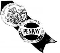 PENRAY;SOLD ONLY BY PROFESSIONAL SERVICEMEN;QUALITY EXCELLENCE;FOR OVER 35 YEARS