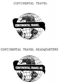 CONTINENTAL TRAVEL;CONTINENTAL TRAVEL HEADQUARTERS;CONTINENTAL TRAVEL HQ