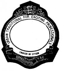 URBAN TRADITIONAL FOR EXCITING PROFESSIONALS;CREATED BY CITIZEN;ESTABLISHED 1984;C