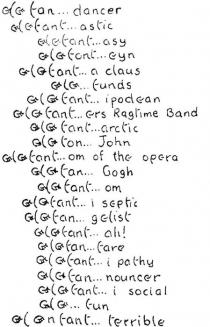 ELEFAN...DANCER;ELEFANT...ASTIC;ELEFANT...ASY;ELEFONT...EYN;ELEFANT...A CLAUS;ELE...FUNDS;ELEFANT...IPODEAN;ELEFANT...ERS RAGTIME BAND;ELEFANT...ARCTIC;ELETON...JOHN;ELEFANT...OM OF THE OPERA;ELEFAN...GOGH;ELEFANT...OM;ELEFANT...I SEPTIC;ELEFAN...GELIST;ELEFANT...AH!;ELEFAN...FARE;ELEFANT...I PATHY;ELEFAN...NOUNCER;ELEFANT...I SOCIAL;ELE...FUN;ELENFANT...TERRIBLE