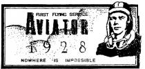 AVIATOR;FIRST FLYING SERVICE;1928;NOWHERE IS IMPOSSIBLE