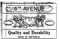 5TH AVENUE;QUALITY AND DURABILITY