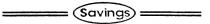 SAVINGS
