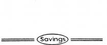 SAVINGS