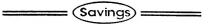 SAVINGS