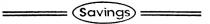 SAVINGS