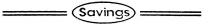 SAVINGS