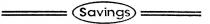 SAVINGS